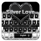 Silver Love Keyboard 아이콘