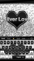 2 Schermata Silver Love Keyboard
