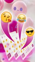 Cute Pink Smiles Keypad اسکرین شاٹ 3