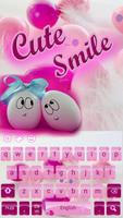 Cute Pink Smiles Keypad poster