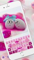 Cute Pink Smiles Keypad captura de pantalla 1