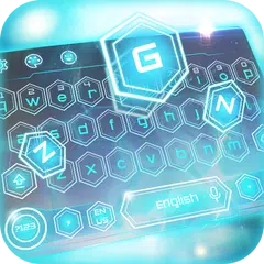 download Blue technology keyboard free APK