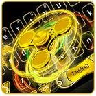 Golden Fidget Spinner Keyboard icon