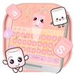 Marshmallow candy  keyboard Theme
