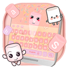 Marshmallow candy  keyboard Theme আইকন