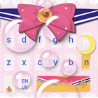 Pink Bow Cartoon Cute Girl‘s Clothing Keyboard icon