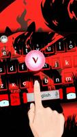 Red Cartoon Keyboard Theme ภาพหน้าจอ 1