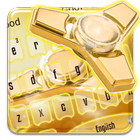 Golden Fidget Spinner Luxury Keypad ไอคอน