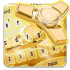 Golden Fidget Spinner Luxury Keypad أيقونة