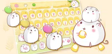 Cute Corn Hamster Keyboard