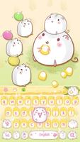 Cute Corn Hamster Keyboard captura de pantalla 3