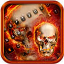 Lonely Terror Flame Skeleton Keyboard Theme APK