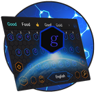 Blue Honeycomb Simple Tech Network Keyboard Theme Zeichen