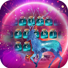 Purple David’s deer Wishing Bottle Keyboard Theme icono