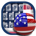 The Statue Of Liberty Of America Flag Keyboard icône