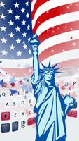 The Statue Of Liberty Of America Flag Keyboard capture d'écran 1
