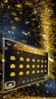 Gold shining glitter keyboard 截圖 2