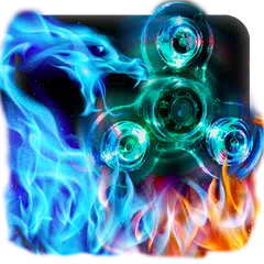 Flame Dragon Fidget Spinner Keyboard Theme APK download