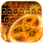 Fire Fidget Spinner Keyboard Zeichen