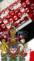 Canadian Maple Leaf Flag Keyboard Theme स्क्रीनशॉट 1