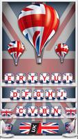 The United Kingdom Flag Keyboard Theme Ekran Görüntüsü 2