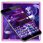 Purple Libra Warrior Mythology Keyboard Theme أيقونة