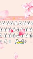 Rabbit Tuzki Girls Heart Cartoon Keyboard Theme постер