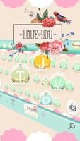 Pink Sweet Cupcake  Park Keyboard Theme ảnh chụp màn hình 2