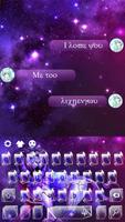 Purple Leo Constellation Warrior Keyboard Theme screenshot 2
