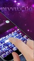 Purple Taurus Constellation Warrior Keyboard Theme imagem de tela 1