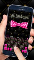 Luxury golden rosa Schleife Tastatur Thema Screenshot 2