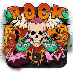 Graffiti Flame Skull Keyboard Theme APK download