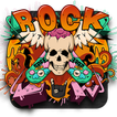 Graffiti Flame Skull Keyboard Theme