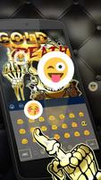 Skull Gilt Leather Keyboard Theme 截圖 2