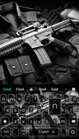 pistolet mitrailleur thème du clavier noir capture d'écran 3