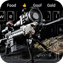 Cool sniper rifle keyboard theme APK