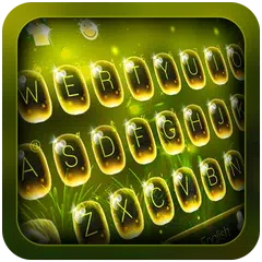 Fireflies Emoji Keyboard theme APK Herunterladen