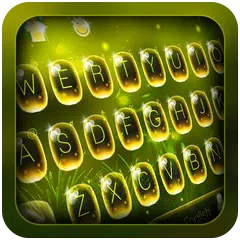 Скачать Тема Fireflies Emoji Keyboard APK