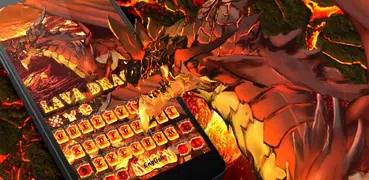 Dragon And Flame Magma Keyboard Theme