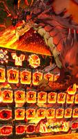 Dragon And Flame Magma Keyboard Theme постер