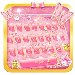 Pink Butterflies Keyboard Theme APK download