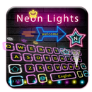 Purple Neon Star Glow Keyboard Theme APK