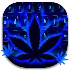 Weed Rasta Blue Keyboard Theme APK Herunterladen