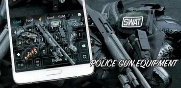 Police guns arms keyboard theme