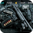 el tema del teclado arma pistola de la policía APK