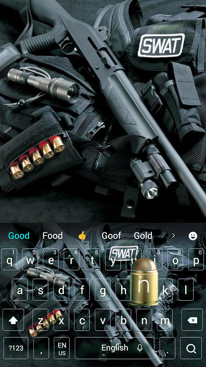 警察手枪武器键盘主题安卓下载 安卓版apk 免费下载