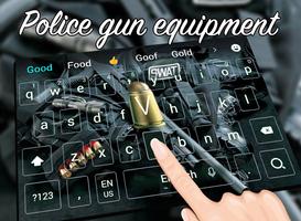 Police guns arms keyboard theme 포스터