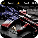 gun drapeau américain thème du clavier APK