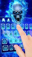 Hell Fire Skull Galaxy Magic Keyboard Cartaz