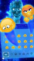 Hell Fire Skull Galaxy Magic Keyboard imagem de tela 1